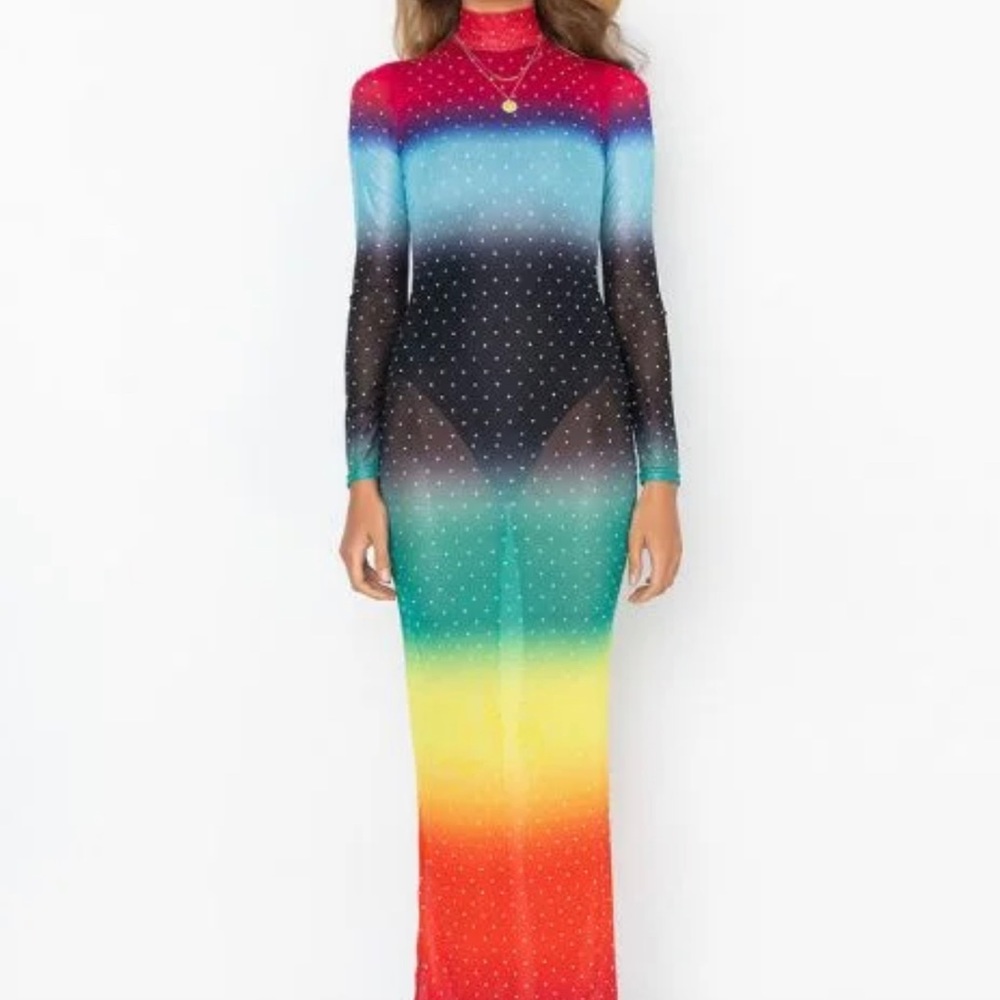 Rainbow Maxi Dress